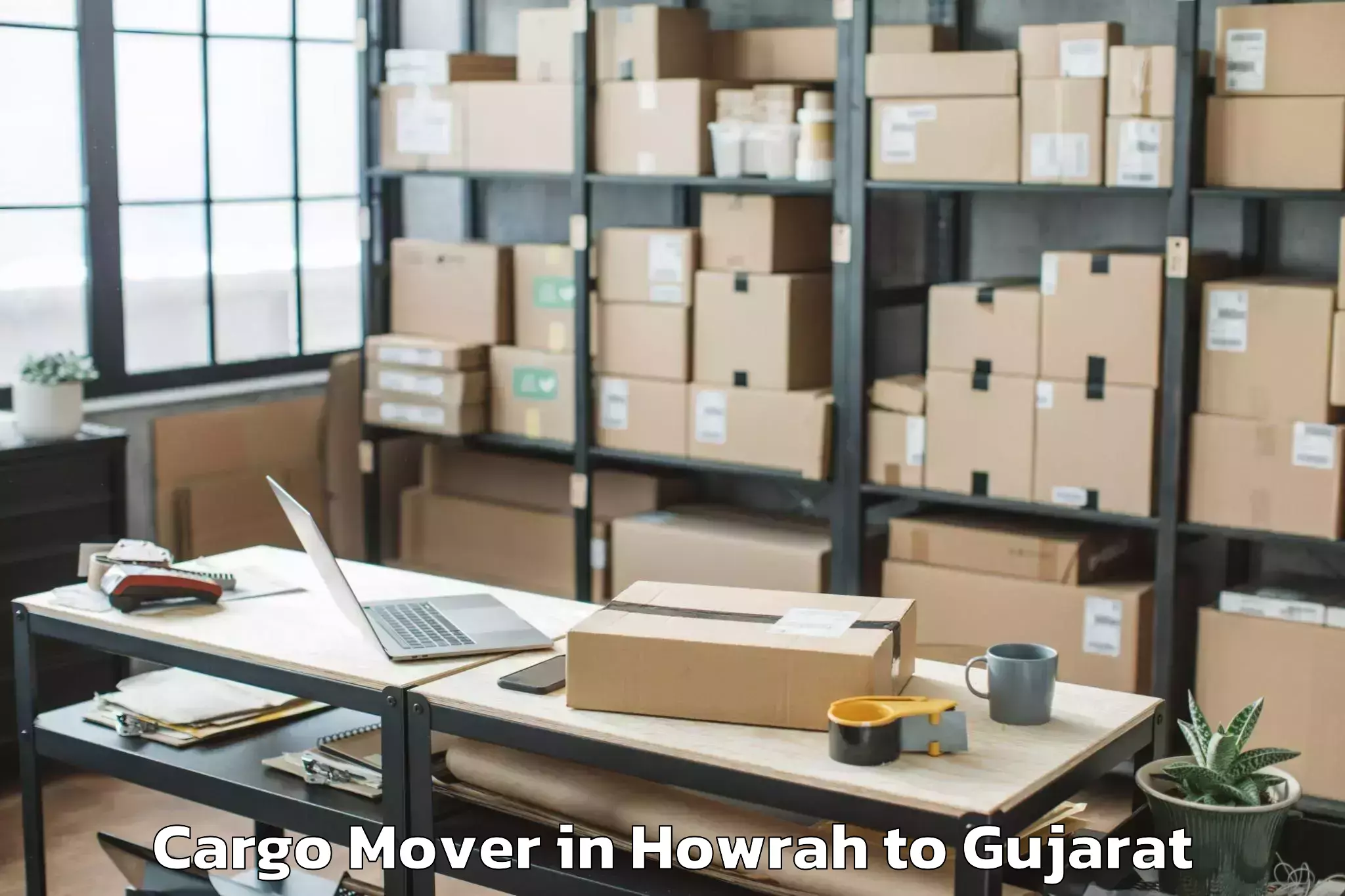 Reliable Howrah to Marwadi University Rajkot Cargo Mover